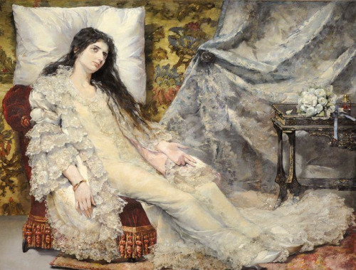 Sarah Bernhardt in “La Dame aux Camélias” by José Nin y Tudo, c. 1890