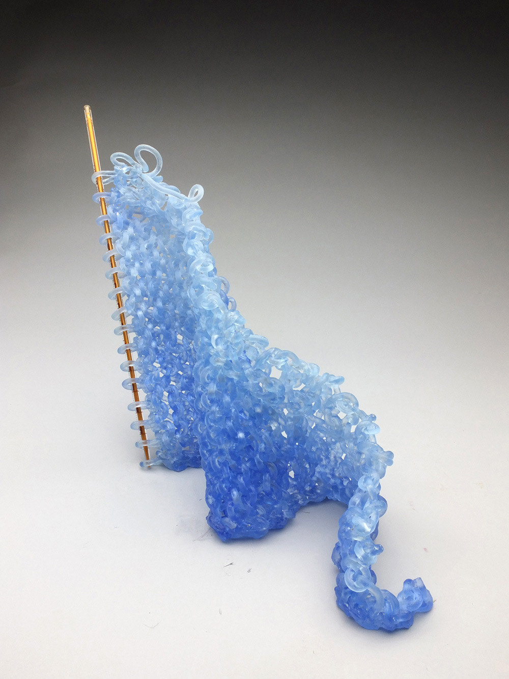 culturenlifestyle:  Exquisite Glass Art Sculptures Resemble Needles and Yarn by Carol