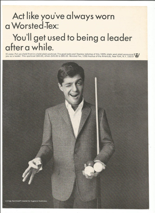 1966 Worsted-Tex Advertisement 