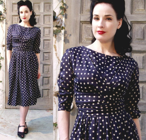 queenofburlesque:  Dita Modelling Vintage Clothes 