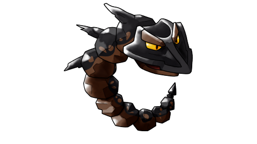 #095 OnixThe official Onix design just looks like a snake made of rocks, so the main thing we wanted