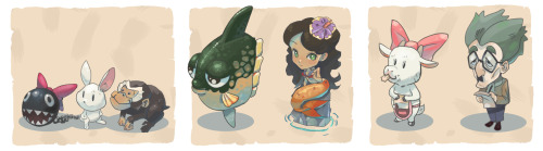 crappysketches: I drew (almost) all the NPCs from “Link’s Awakening”. It&rsqu