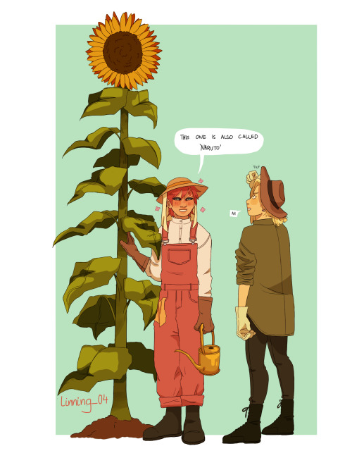 linning-04:  Gaara and Ino are friends who garden together :^) dedicated to Harmony!