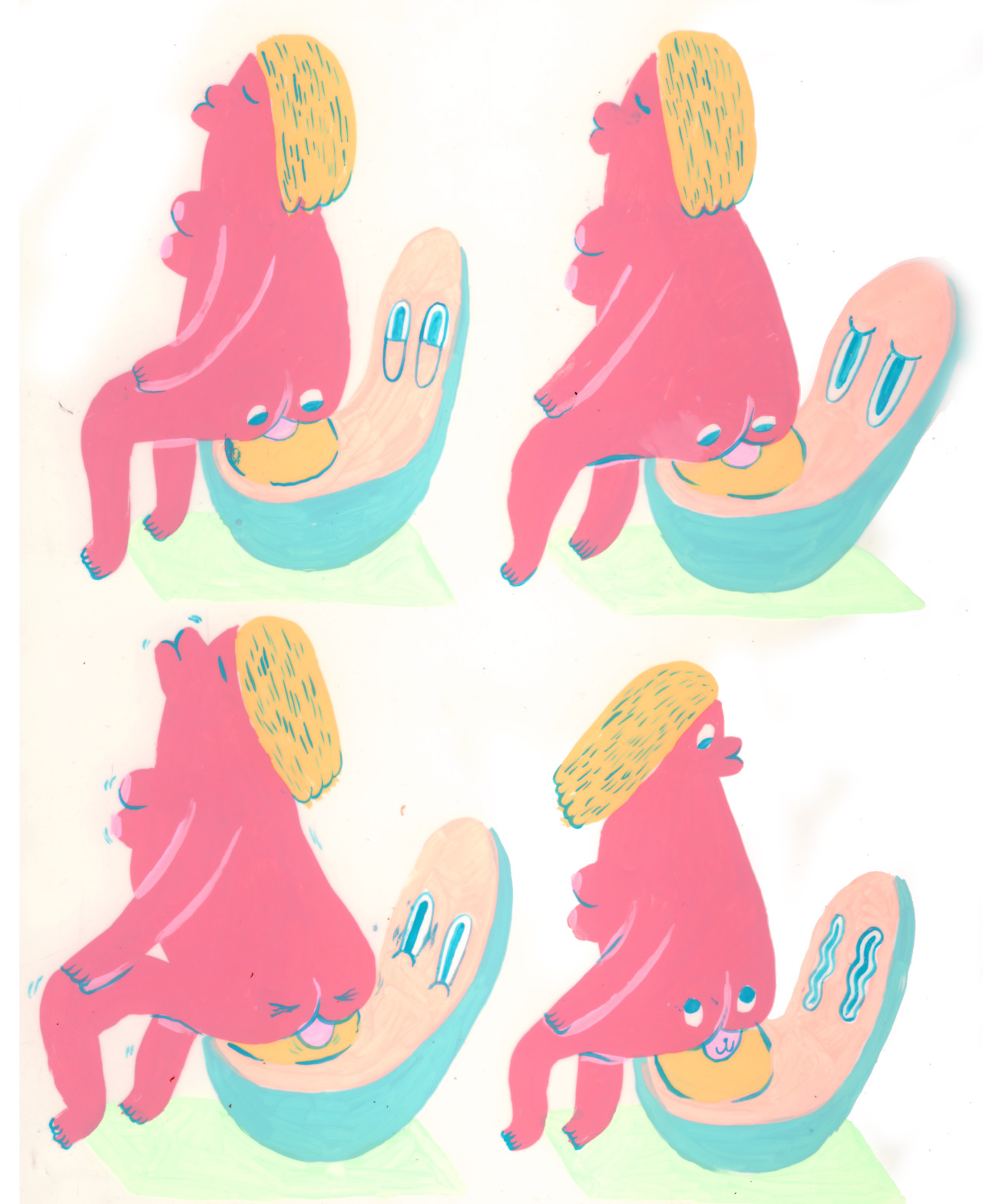 etteette:  this is a comic i made for vice a few years ago ~ about winkers pants