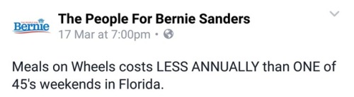 sorrynotsorryfeminist: He rather use the same amount of money to play golf than provide poor people 