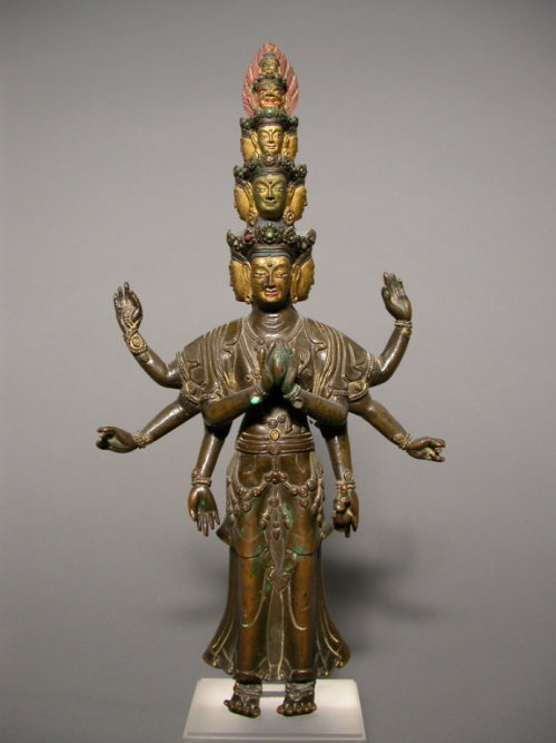 centuriespast:Eastern TibetEleven-Headed Bodhisattva Avalokiteshvara, 17th-18th centuryArt institute