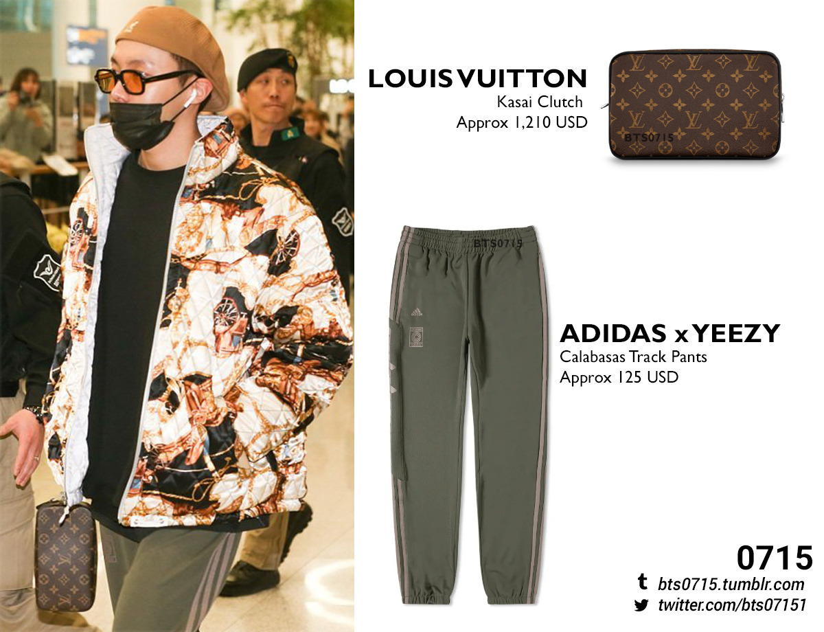 ᵕ˙ on X: Hoseok wearing the Louis Vuitton FW21 Carpenter Trousers. Fashion  Icon indeed.  / X