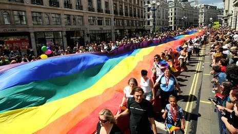 sixpenceee:A compilation of gay pride parades from all over the world, including Chicago, Vancouver,
