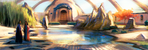 kazaikos:Early in production of Star Wars: Revenge of the Sith, multiple garden concepts were create