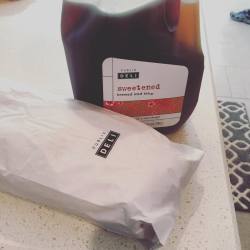 Perfect Saturday lunch #pubsub #publix #sweettea