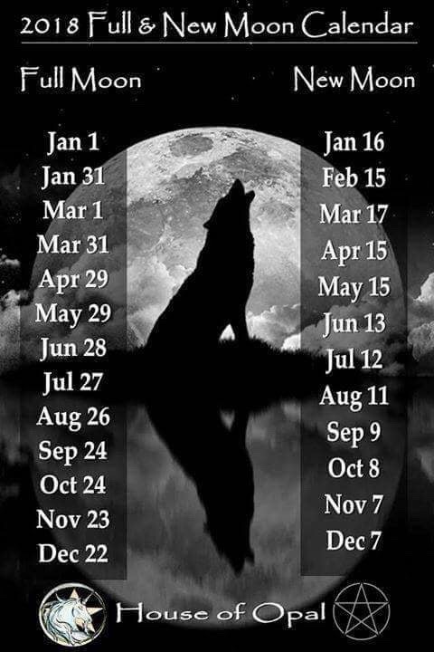 2018 moon calendar&hellip;