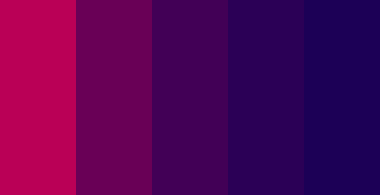 color-palettes:  Gloaming - Submitted by Luminoom #BA0056 #690056 #420056 #2B0056 #1C0056