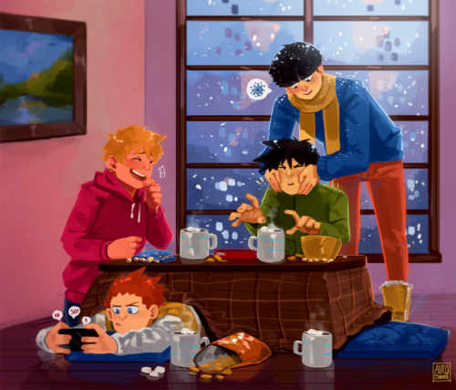 auro-cyanide:  “It’s cold outside Ritsu” It’s been posted so now I can post it too! This is my Secre