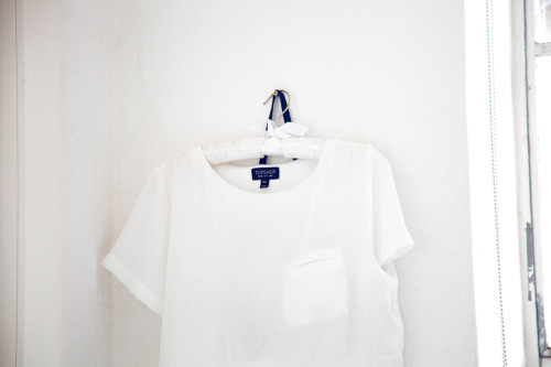 Silk Topshop crop tee. 