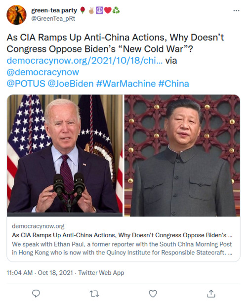 (Source.)[ID: tweet by @GreenTea_pRt:As CIA Ramps Up Anti-China Actions, Why Doesn’t Congress Oppose