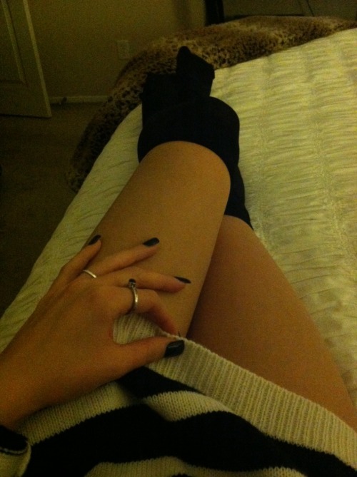sexgrungelove:  Thigh highs & sweaters