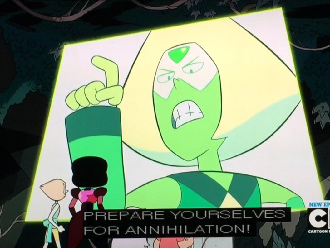 pastel-gems:  Peridot is actually fucking ruthless  This reminded me so much of Zim,please