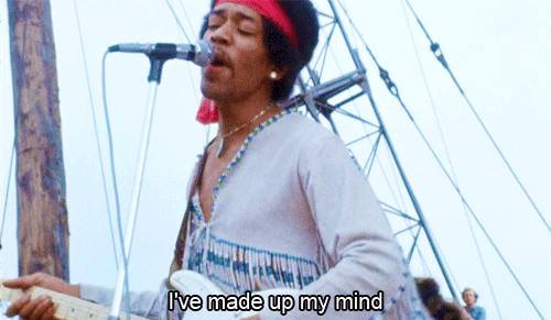 babeimgonnaleaveu:  Jimi Hendrix performing “Foxy Lady” at Woodstock Festival,
