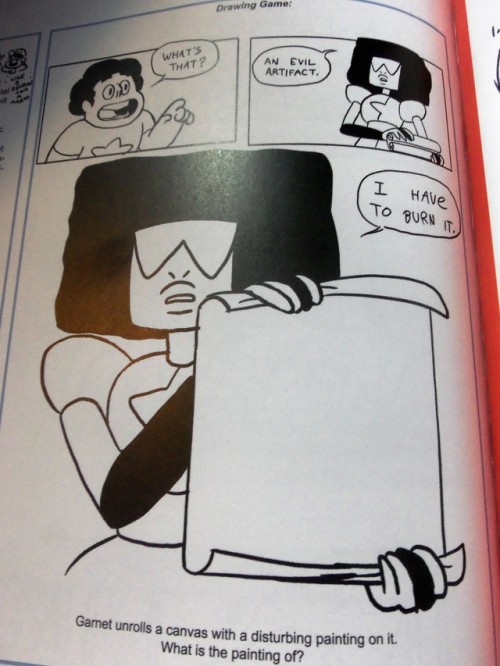 annadesu:They left it blank, guys. You know what to do.MEMES.(From the SU Artbook! Go buy it!)