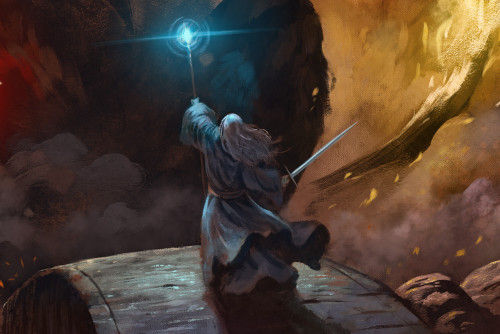 LOTR: Gandalf & Balrog By Coliandre