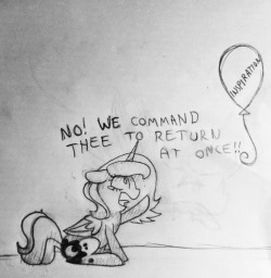 lunadoodle:  Silly Woona, you’re and ALICORN. You could just fly or use magic and get it back. Sorry I haven’t posted anything in days, I’ve just had no motivation or inspiration to draw :(  xD aww, Woona~
