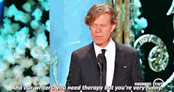 mickeyandmumbles: William H. Macy talking about Shameless&rsquo; writers