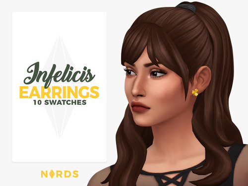 nords-sims:Infelicis Earrings:Hey guys, I made a new pair of earrings. I hope you like them.DOWNLOAD