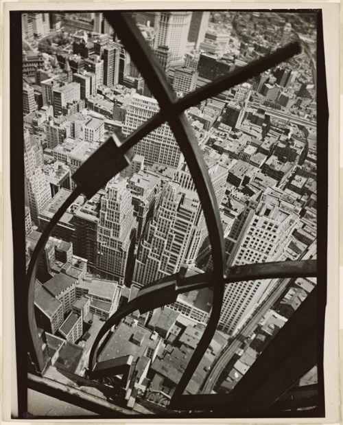 View from 60 Wall Tower (now 70 Pine Street, was also American International Building)  By Berenice 