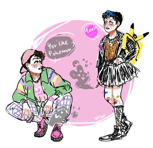 cactilads:listen i hate this trope but i saw a picture of yungblud in a skirt and i just had a vis