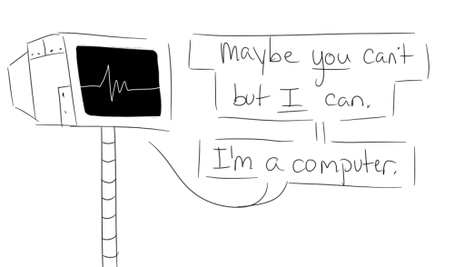 jadeyarts:i just idly thought about the idea of a computer downloading sexualities so i made a comic
