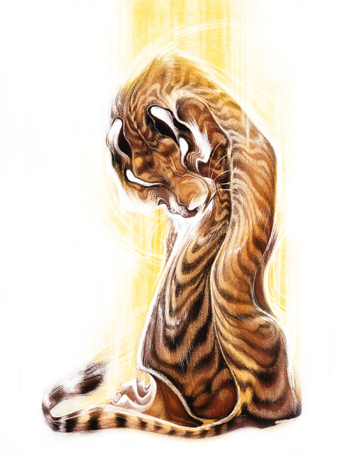 fleebites:  I coloured my tiger :) 