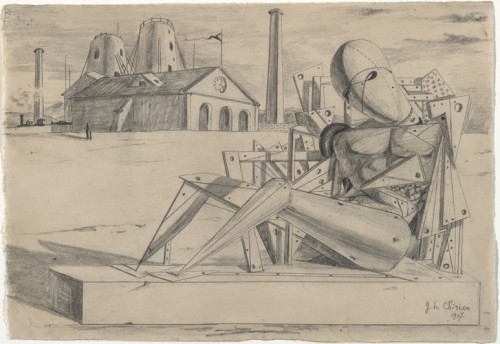 Solitude, Giorgio de Chirico, 1917, MoMA: Drawings and PrintsGift of Abby Aldrich Rockefeller (by ex