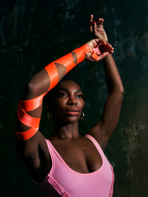 flawlessbeautyqueens:Michaela Coel photographed by Dana Scruggs for Essence Magazine (2019)