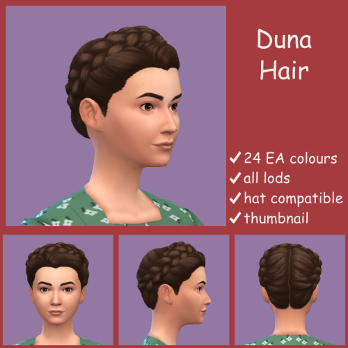 buzzardly28:Duna HairThis is another hair inspired by a grandparent, this time my granny. I have a p