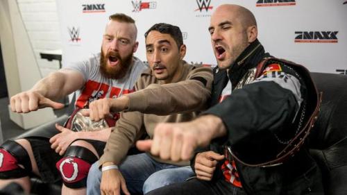 deidrelovessheamus:  WWE.com photos of Sheamus and Cesaro dropping a few rhymes with German rapper Eko Fresh before #WWEDortmund. (11-8-2017)