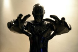 thekinkon:  New human moulded mask and custom full enclosure suit will make u look like a rubber toy..  Get them today at www.etsy.com/shop/TheKinkON  