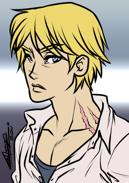 Random pretty dude with a scar on his neck. Yeah, inspired by the protagonist in the new anime Seish