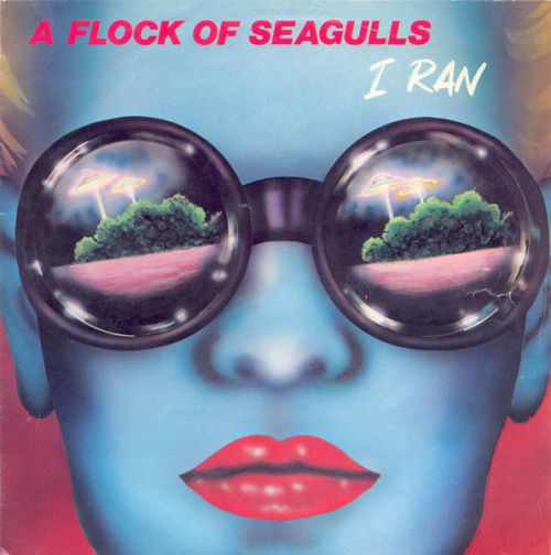70sscifiart:A Flock Of Seagulls, I Ran, 1982,