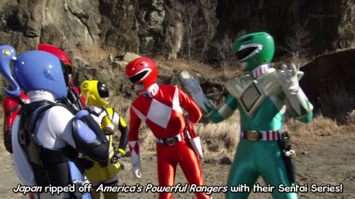 himitsusentaiblog: Happy 4th of July from the  POWERFUL RANGERS! From Hikounin Sentai Akibranger Sea