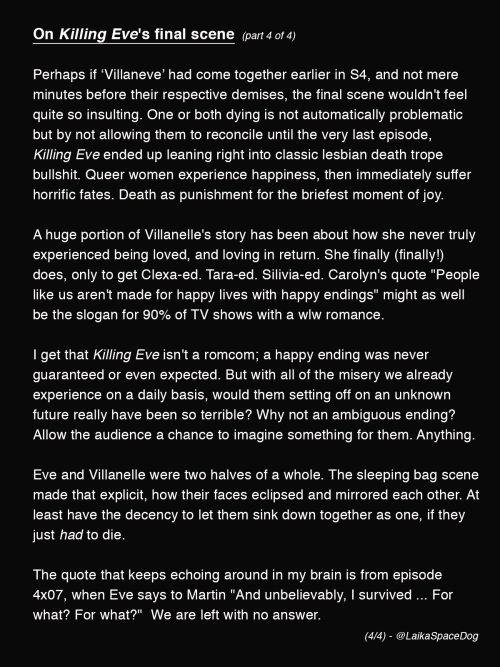 loving-villanelle:Another worthy read THIS THIS all of THIS