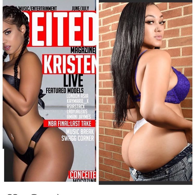 Check out @conceitedmagazine and its June/July. Issue featuring a hot layout of Kay