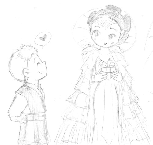 master&ndash;burglar:  More Anidala sketches! because I love them :)  And for the grown ups