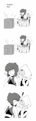 jearwork:  Spaghetti Mates comic  OMG it’s 4 am in Taiwan now… I’d better go get some sleep.( ﾟдﾟ)