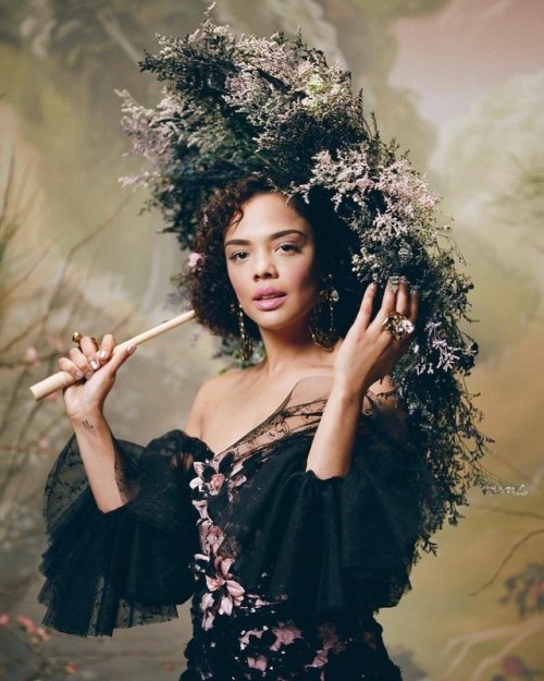 sinnamonscouture:  Tessa Thompson, Danai Gurira &amp; Chloe X Halle for Rodarte Fall/Winter