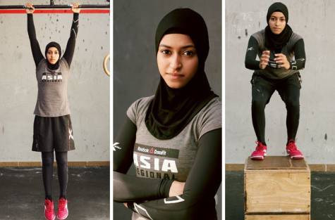 iron-truths:  Reclaiming Fitspo - Amna Al Haddad  DUBAI, United Arab Emirates — In a private gym tucked away in the warren of villas in the ritzy Jumeirah district here, Amna Al Haddad, a 22-year-old, adjusted her head scarf, bent to a dumbbell rack