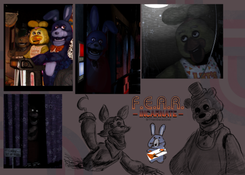 FNAF AU Fanart lineup made by Maladjustedmike 1, Five Nights at Freddy's