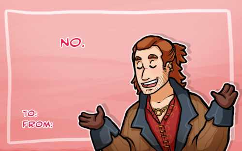 thecopperkidd:Dragon Age: Inquisition Valentine’s Day cards 2017! (｡･ω･｡)ﾉ♡