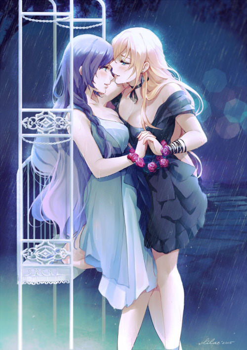 lilaccu:  【雨声】 Sound of Rain …隠れた心の音。the sound of secret minds.  commission by Sachi Komori ☆Thank y