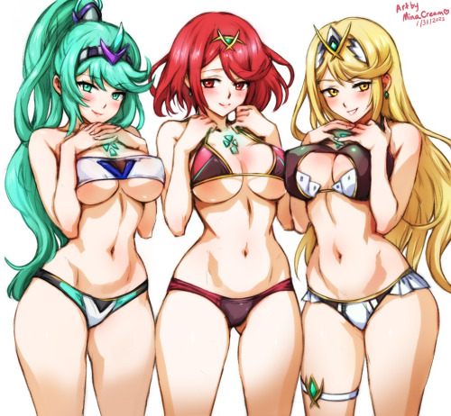 Porn #745 Pneuma Pyra Mythra (Xenoblade Chronicles photos