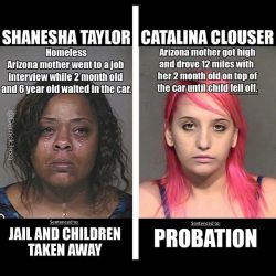 chescaleigh:  blackpowerisforblackmen:   Shanesha Taylor was arrested on March 20th by the Scottsdale Police for leaving her children ages 2 and 6 months in her car while she interviewed for a job. Ms. Taylor was homeless and could not access any child
